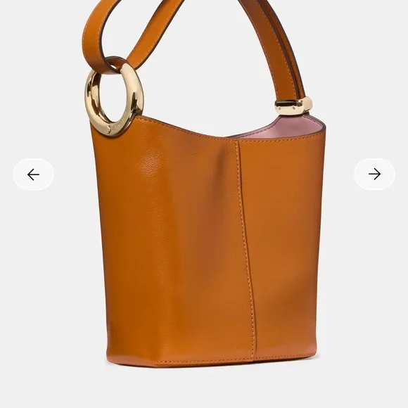 Kate Spade Mini Halo Bucket Bag in Baked Amber new without tags - Picture 3 of 9